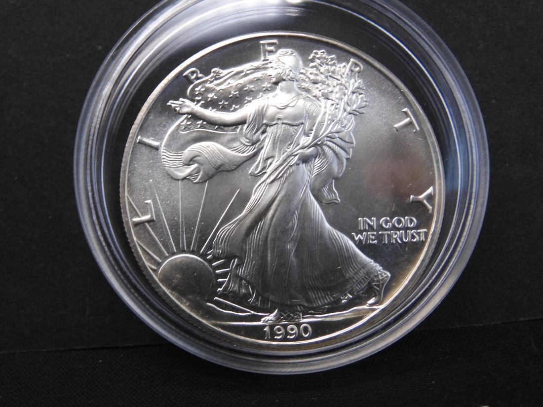1990 American Silver Eagle (1 of 2)