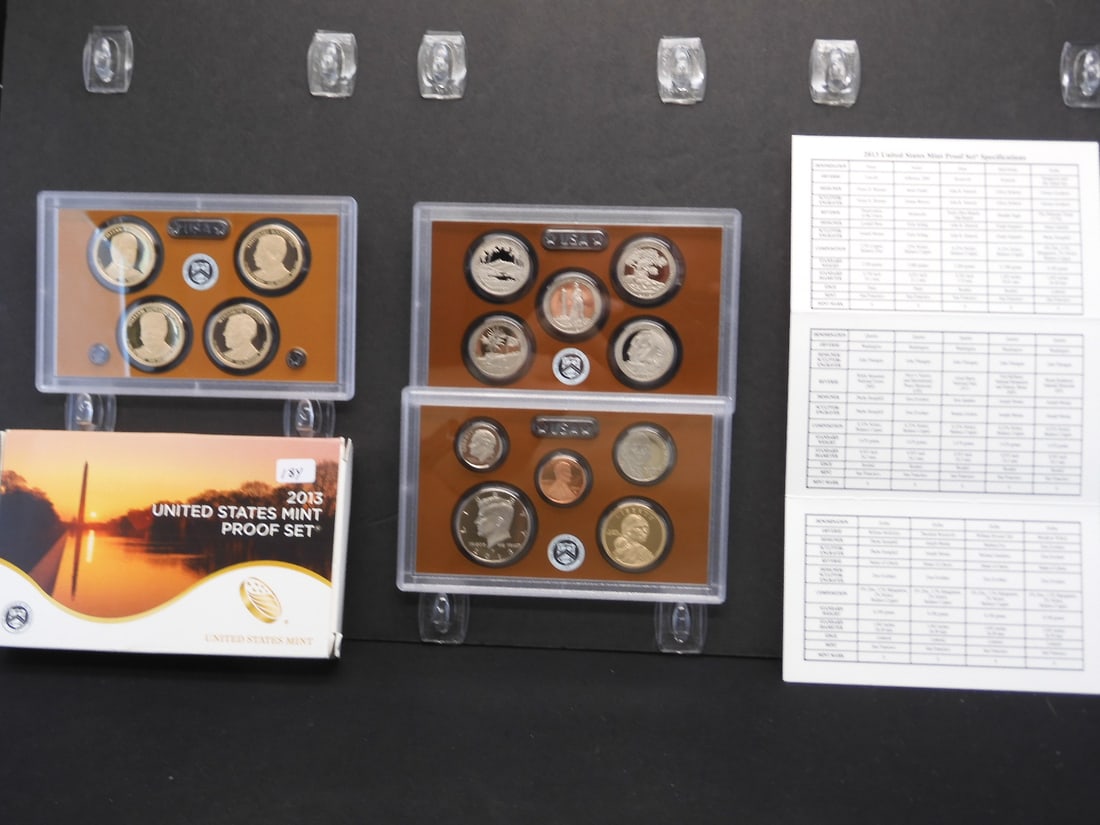 2013 S US Mint Silver Proof Set. 90% Silver. 14 GEM BU Coins (1 of 9)