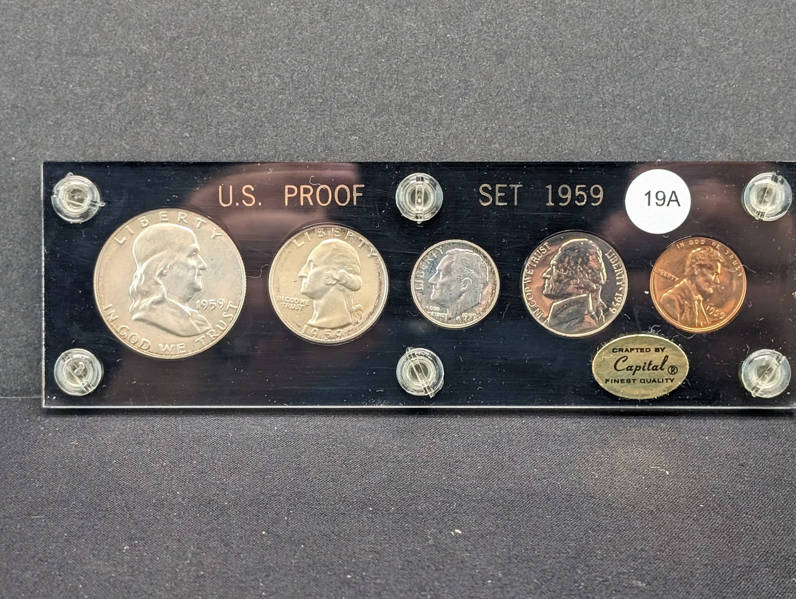 1959 US Proof Set in Black Capitol Holder. GEM.? (1 of 4)