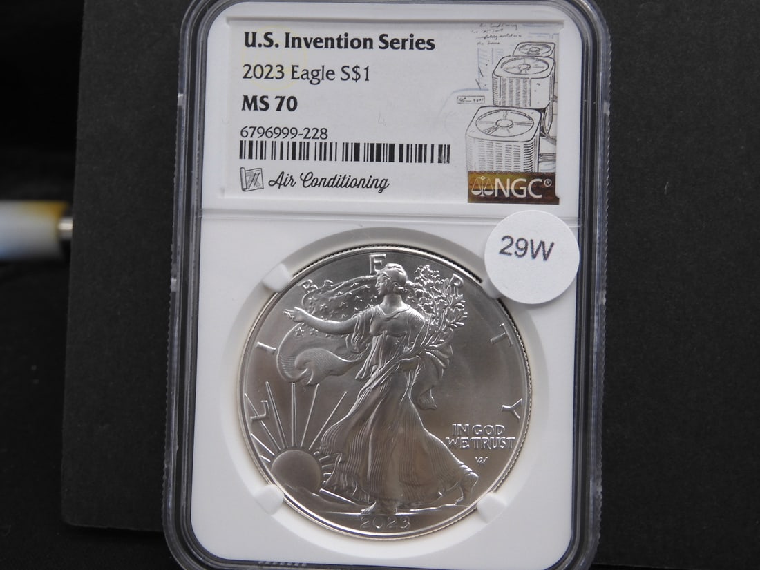 2023 U.S. Invention Series American Silver Eagle - Air Conditioning (1 of 3)