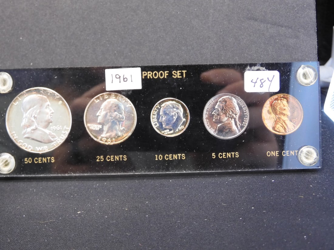 1961 US Mint Silver Proof Set. (1 of 4)