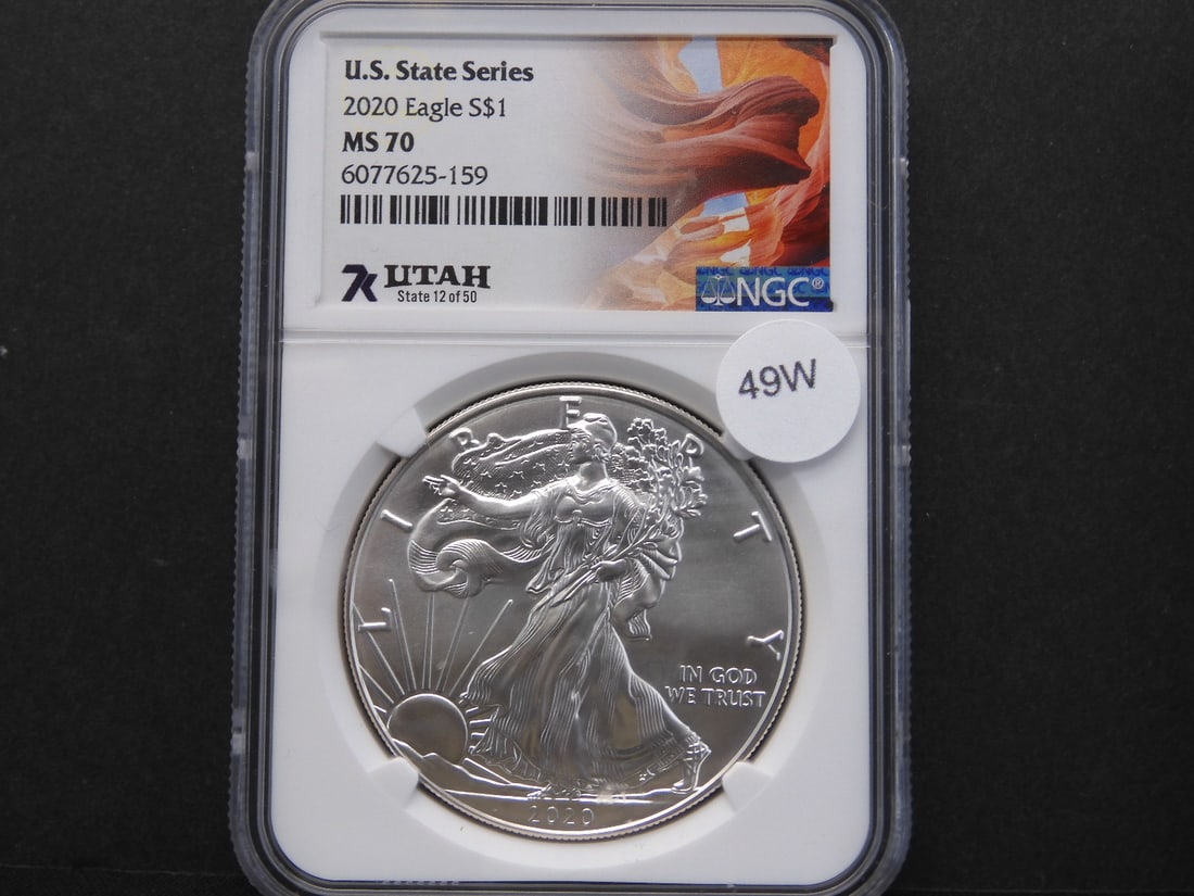 2020 U.S. State Series American Silver Eagle - Utah (1 of 3)