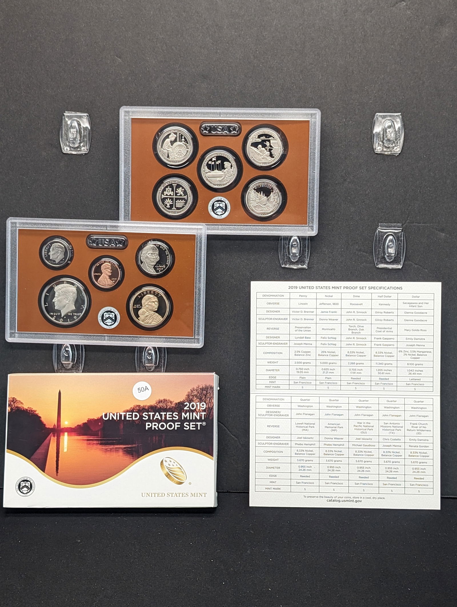 2019 S United States Proof Set. Original box plus COA.? (1 of 6)