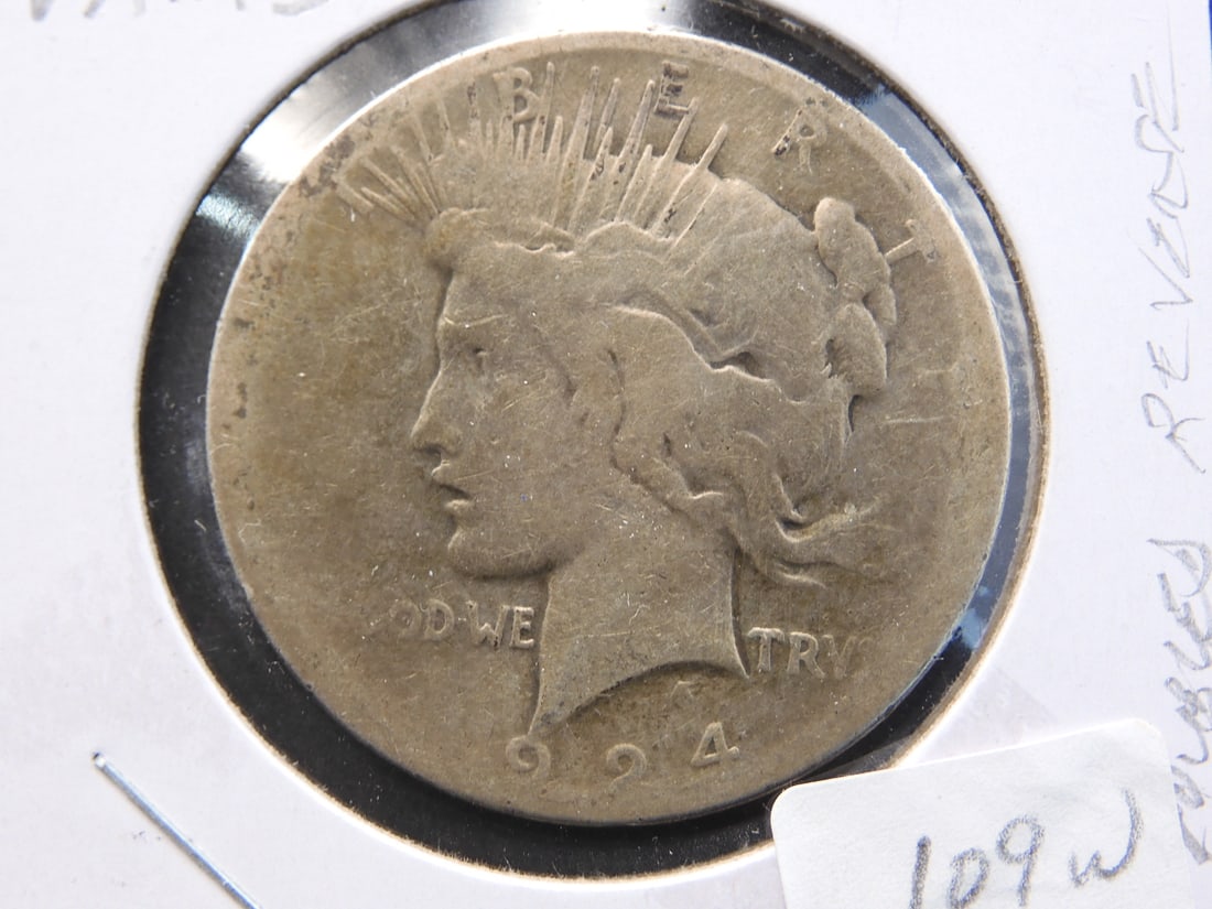 1924-S U.S. Peace Silver Dollar - VG-10 (1 of 3)