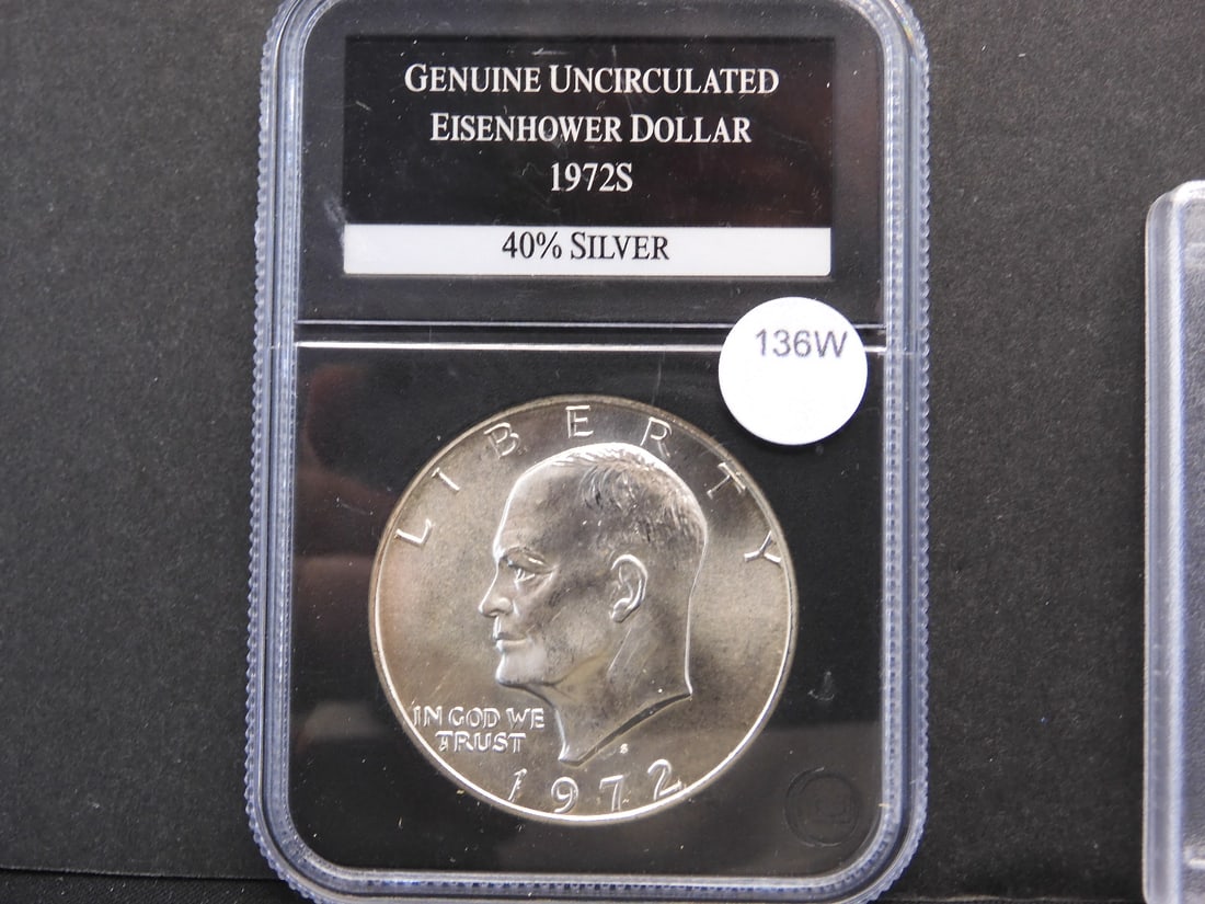 1972-S Eisenhower Dollar - 40% Silver (1 of 3)