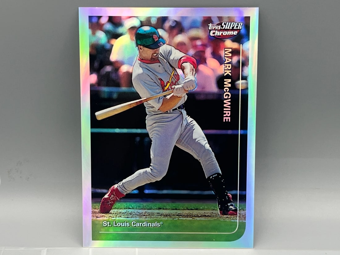 1999 Topps Super Chrome Mark McGwire Refractor - tough card (1 of 2)