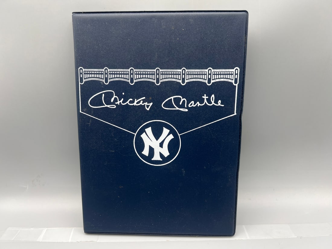 The Mickey Mantle Story Card Set in Binder with Talking Baseball Card Record (1 of 8)