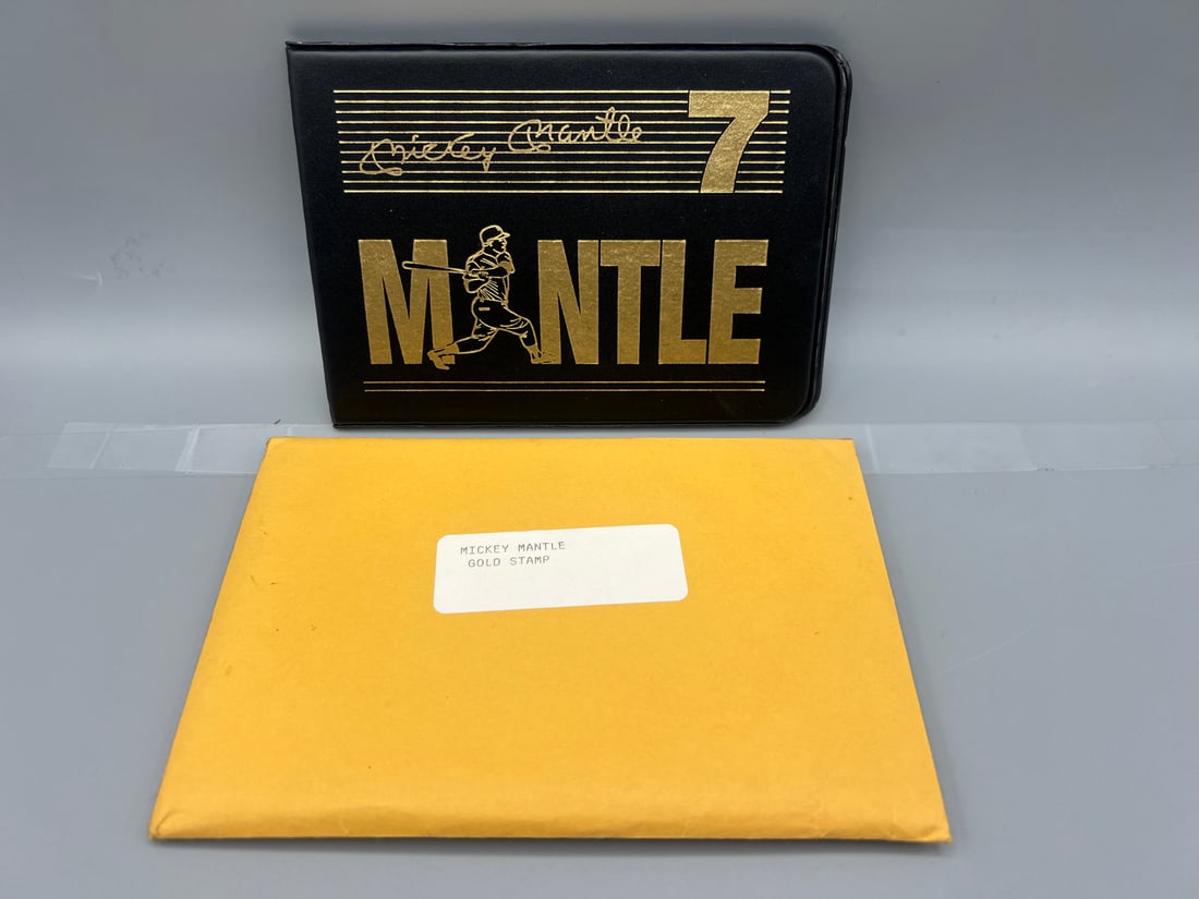 1996-97 SSCA Mickey Mantle Gold Foil Stamp and First Day Cover Set (1 of 4)