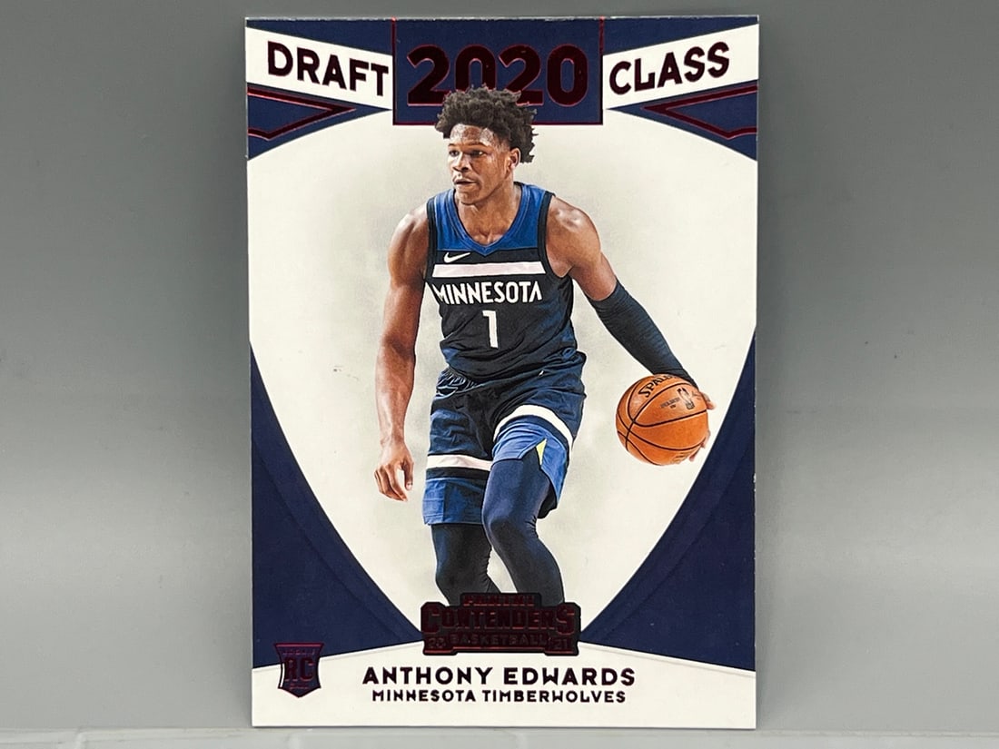 2020-21 Panini Contenders Anthony Edwards RC Insert Draft Class Red Parallel #5: 2020-21 Panini Contenders Anthony Edwards RC Insert Draft Class Red Parallel #5