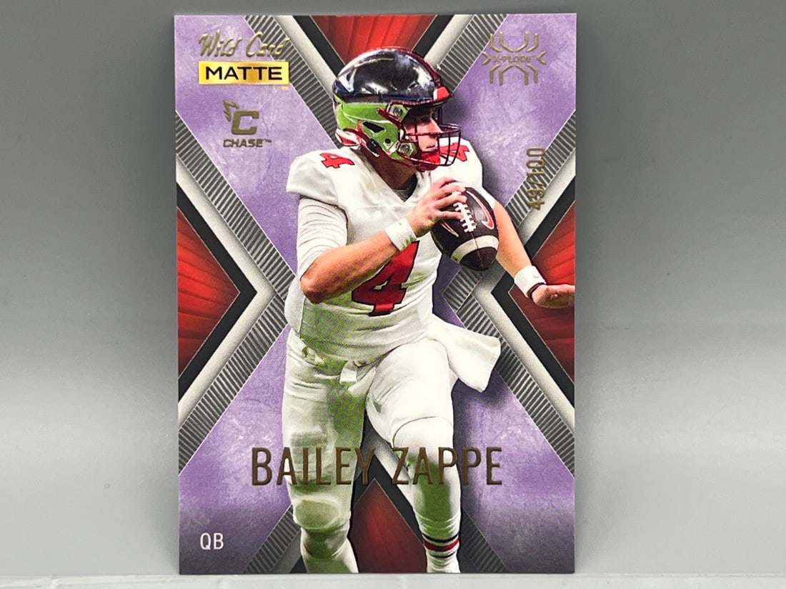 2022 Wild Card Matte Bailey Zappe #/100 (1 of 2)