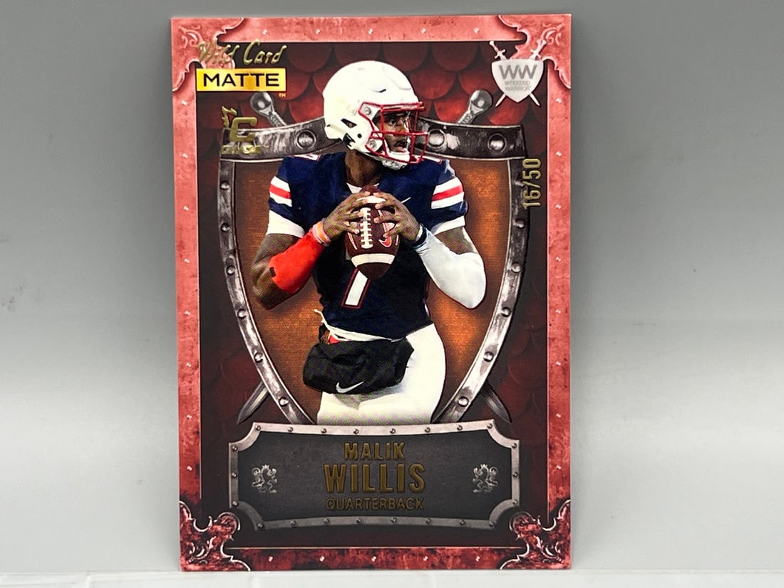 2022 Wild Card Matte Malik Willis #/50: 2022 Wild Card Matte Malik Willis #/50