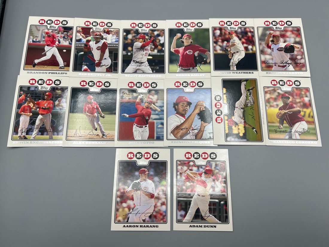 2008 Topps Cincinnati Reds Baseball Complete 14 Card Special Edition Team Set W/ Joey Votto RC (1 of 6)