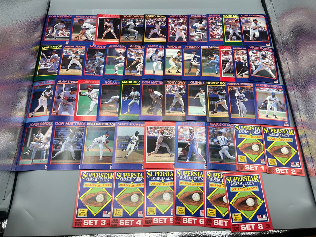 1990 Starline Long John Silvers Superstar Complete 1-8 Series Sets (1 of 5)