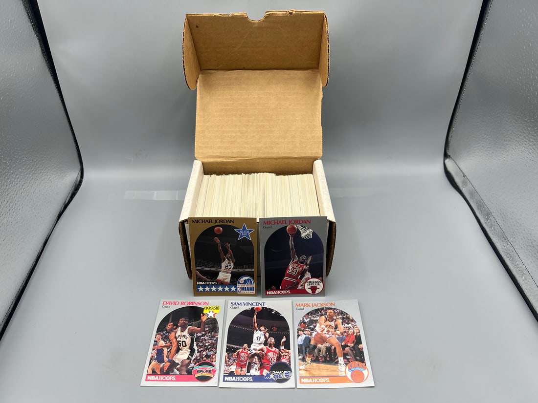 1990-91 NBA Hoops Basketball Complete Set W/ Mark Jackson Menendez Brothers & Sam Vincent Michael: 1990-91 NBA Hoops Basketball Complete Set W/ Mark Jackson Menendez Brothers & Sam Vincent Michael Jordan #12 Jersey