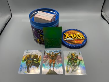 1993 Skybox X-Men Series 2 Marvel Comics Opened Limited Edition Tin #/17,500 W/ Wolverine Holo Card