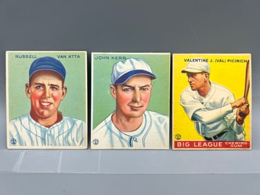 Lot of 3 - 1933 Goudey (Altered)