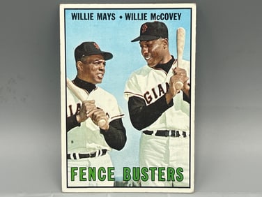 1967 Topps Fence Busters Willie Mays/Willie McCovey #423