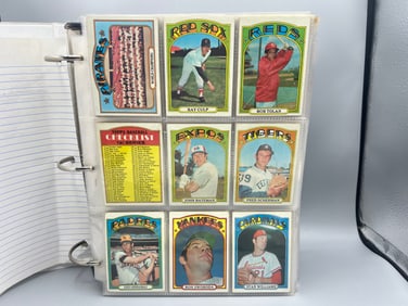1972 Topps Baseball Near Complete 778 Card Partial Set W/ Many Stars & Rookies - Mostly Lower To Mid