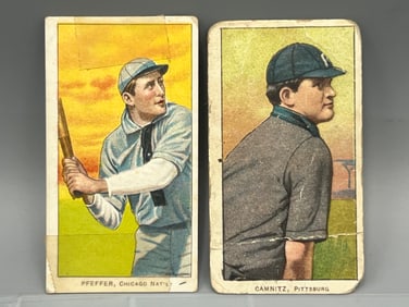 Two (2) T206S Camnitz (Arm At Side) & Pfeffer - Sweet Caporal