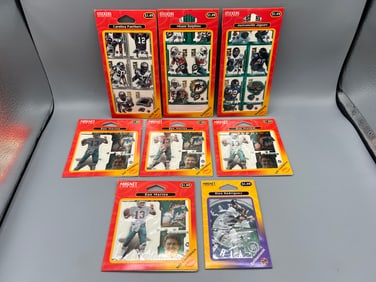 Lot of Assorted Football & Baseball Sticker & Magnet Sealed Packs