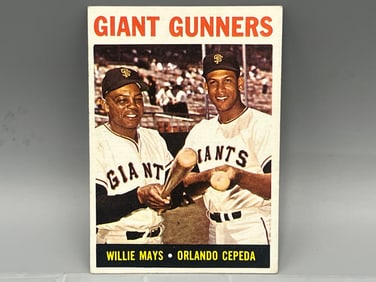 1964 Topps Giant Gunners Willie Mays & Orlando Cepeda #306