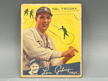 1934 Goudey Hal Trosky - Scarce High Number