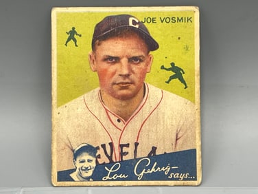 1934 Goudey Joe Vosmik - Scarce High Number