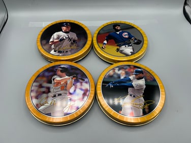 Lot of (4) 1997 Topps Screen Plays Baseball Lenticular Moving Action Collectible Cards W/ Original