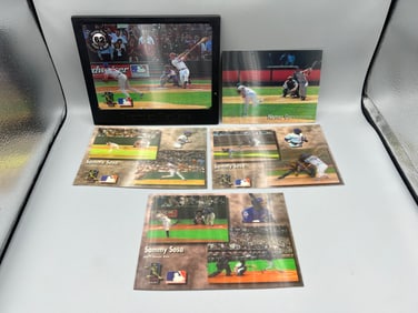Lot of (5) Assorted Baseball Oversized Lenticular Moving Picture Cards