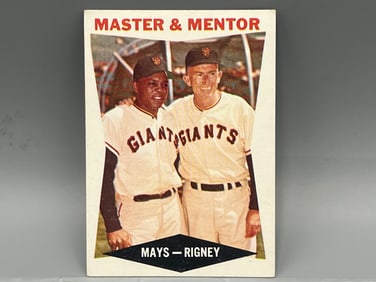 1960 Topps Master And Mentor Willie Mays & Bill Rigney #7