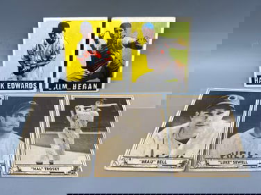 Lot of 5 - 1940 Play Ball and 1948 Leaf - Varying Conditions