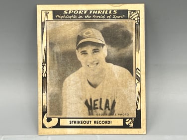 1948 Swell Sport Thrills Bob Feller Strikeout King - HOF