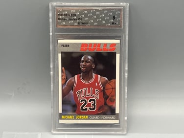 1987-88 Fleer Michael Jordan 2nd Year Card #59 CTA Graded 9