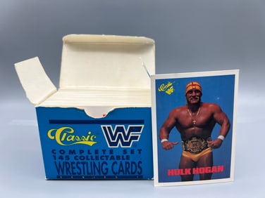 1990 Classic WWF Wrestling Complete 145 Card Series 1 Set W/ Hulk Hogan