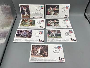 Lot of (7) 1998 Mark McGwire Baseball 1st Day Covers