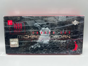 1999 Upper Deck Michael Jordan 60 Card Career Box Set W/ One of Six Jordan Commemorative Blow Up
