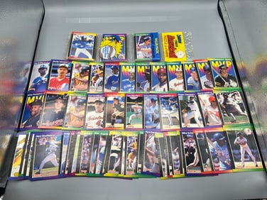 Lot of 52 - 1989 Donruss Unopened Rack Pack and Stars and HOF's - Griffey Jr. and Johnson RC