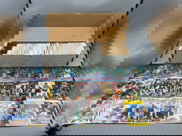 Box of Miscellaneous Baseball, Football, & Basketball Cards W/ Some Stars - Varying Conditions