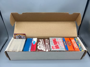 Box of Assorted Baseball Mini Box Sets & Partial Sets - 1990 Topps Traded Is Incomplete - All Other