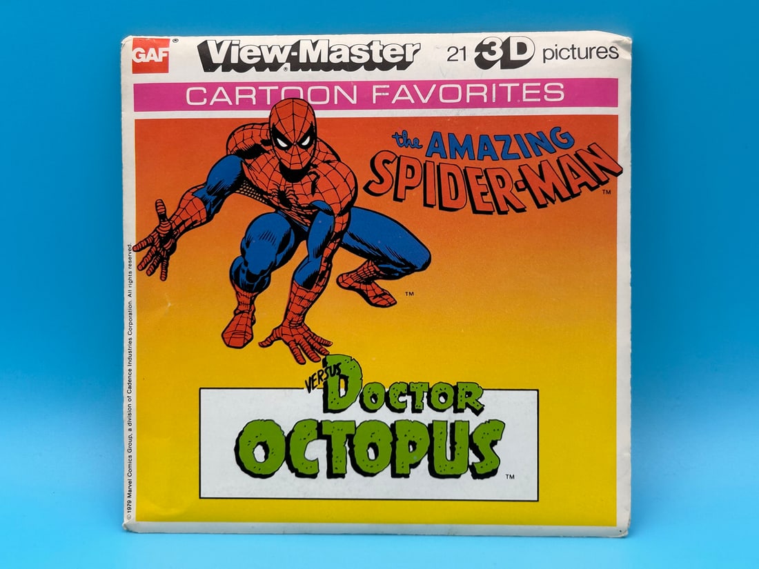 1979 View-Master Reels The Amazing Spider-Man Versus Doctor Octopus #K31 with original sleeve and (1 of 8)