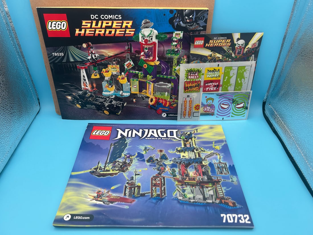 Lego Manuals for Large Sets #76035 & 70732 - DC Super Heroes & Ninjago - Sticker Sheets for 76035: Lego Manuals for Large Sets #76035 & 70732 - DC Super Heroes & Ninjago - Sticker Sheets for 76035