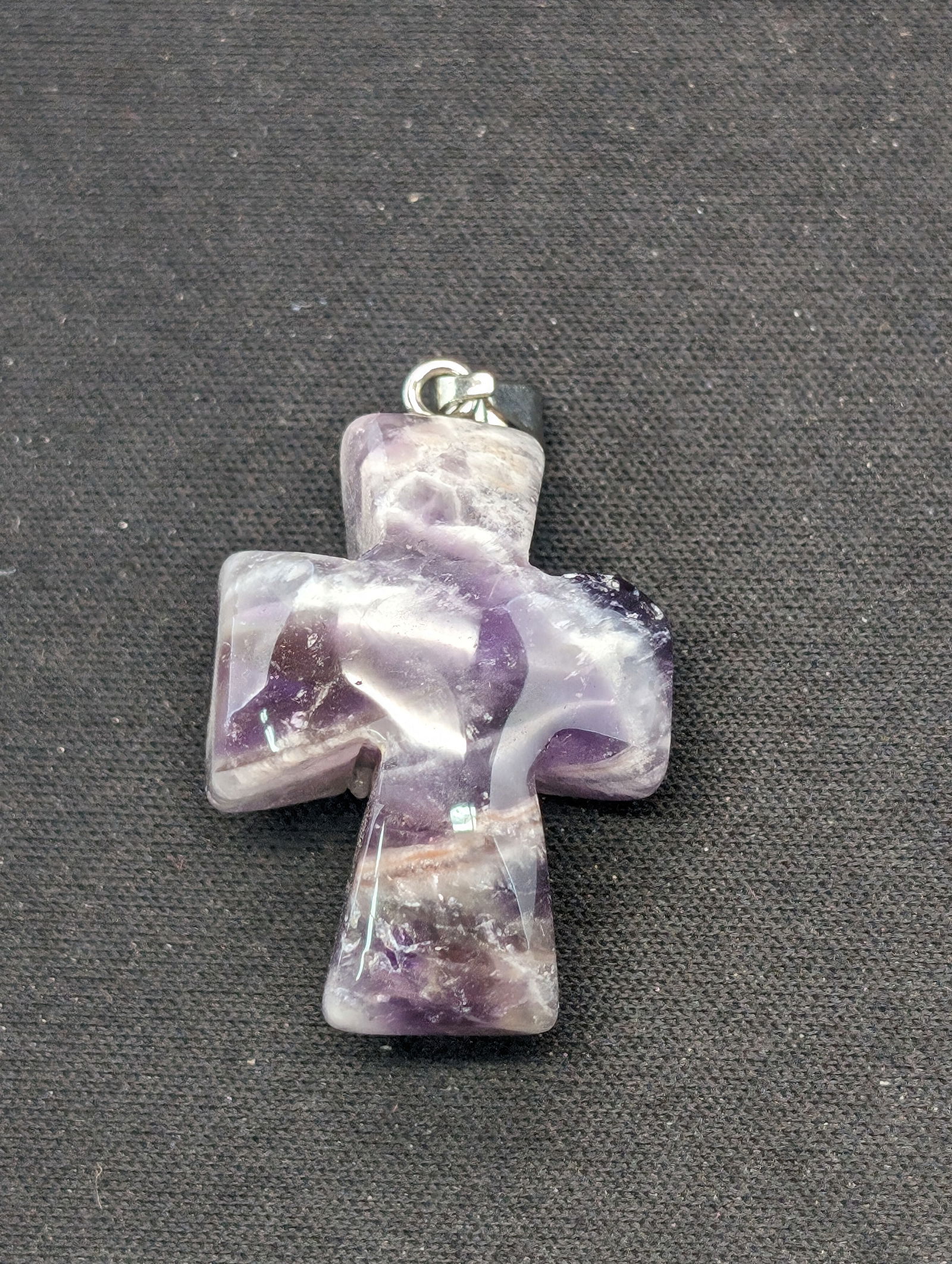 Chevron Amethyst Pendant  South Africa (1 of 2)