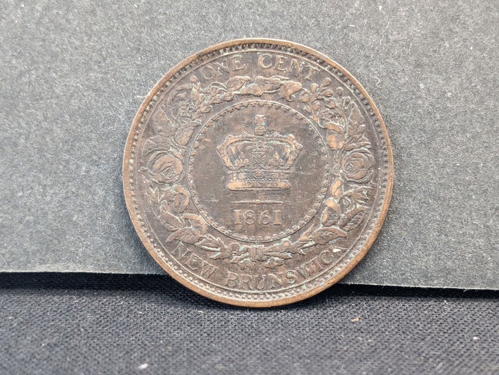 1861 New Brunswick One Cent VF (1 of 2)