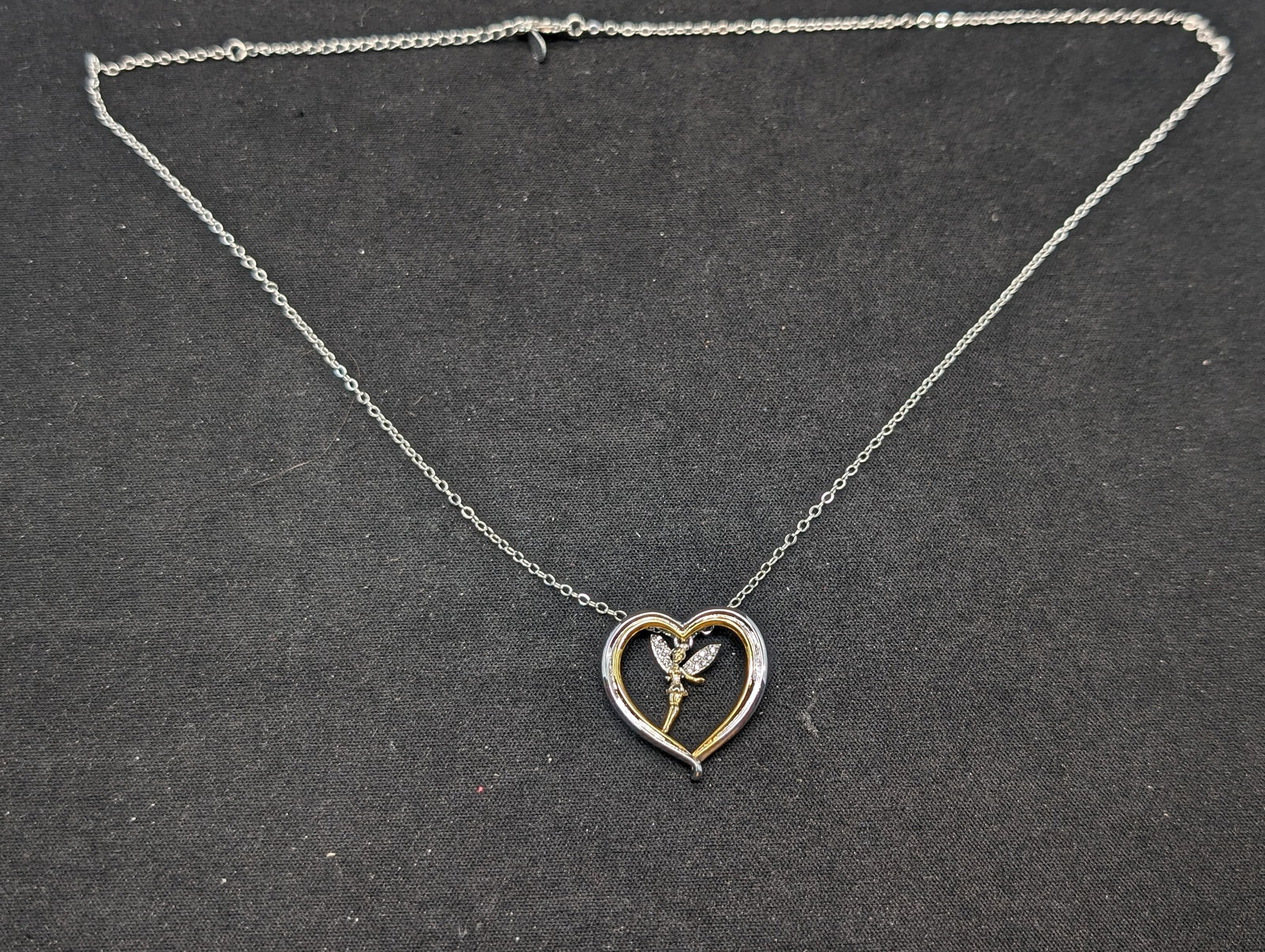 20" Tinkerbell / Heart Necklace: 20" Tinkerbell / Heart Necklace