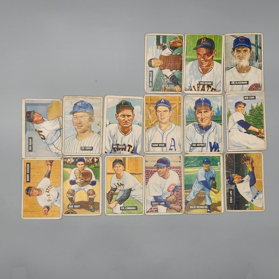 (38) 1951 Bowman Baseball Cards - Mixed Grades - Some High Numbers (1 of 4)