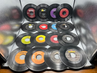 Lot of Assorted 45 Vinyl Records - Varying Conditions But Tend To Be Poor Overall