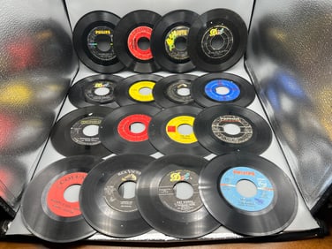 Lot of Assorted 45 Vinyl Records - Varying Conditions But Tend To Be Poor Overall