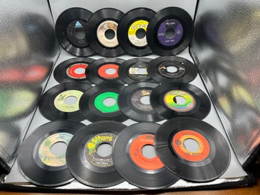 Lot of Assorted 45 Vinyl Records - Varying Conditions But Tend To Be Poor Overall