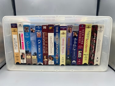 Lot of 15 Misc VHS Tapes - Untested - 2 Sealed