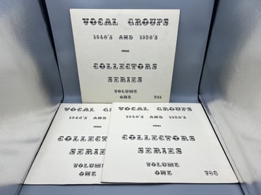 Lot of (3) Assorted Vocal Groups 1940's & 1950's Collector's Series Volume One Vinyl Albums - 781,